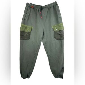 Jeff Staple Pigeon Joggers Cargo Sweatpants Forest Green Size XL